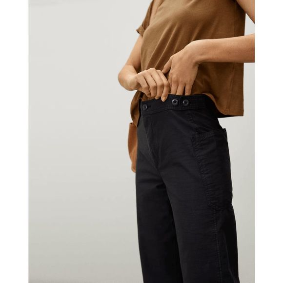 Everlane Womens Black Lightweight Casual Cropped The Fatigue Barrel Pants - Picture 2 of 8